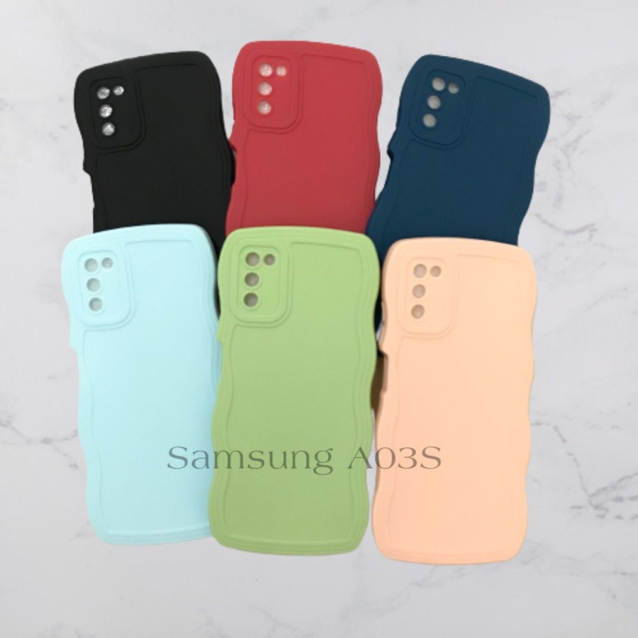 CASE SAMSUNG A03S - SOFTCASE SILIKON GELOMBANG WAVY PRO CAMERA - GA