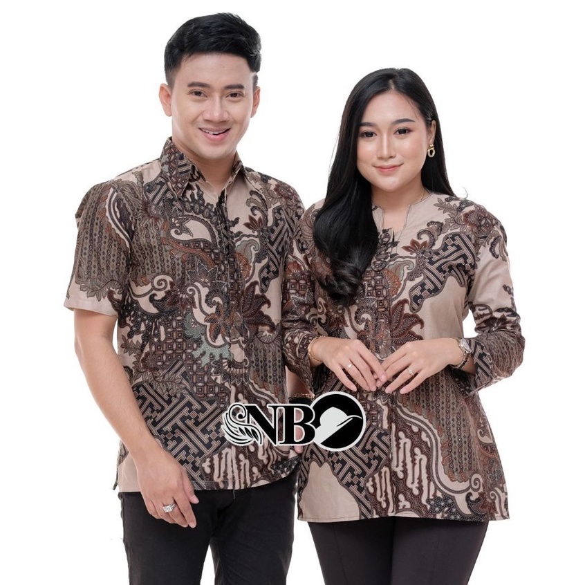 Batik Couple Modern Baju Batik Wanita Modern Atasan Batik Kerja Wanita Blouse Batik Kantor M L XL XXL Seragam Batik Modern