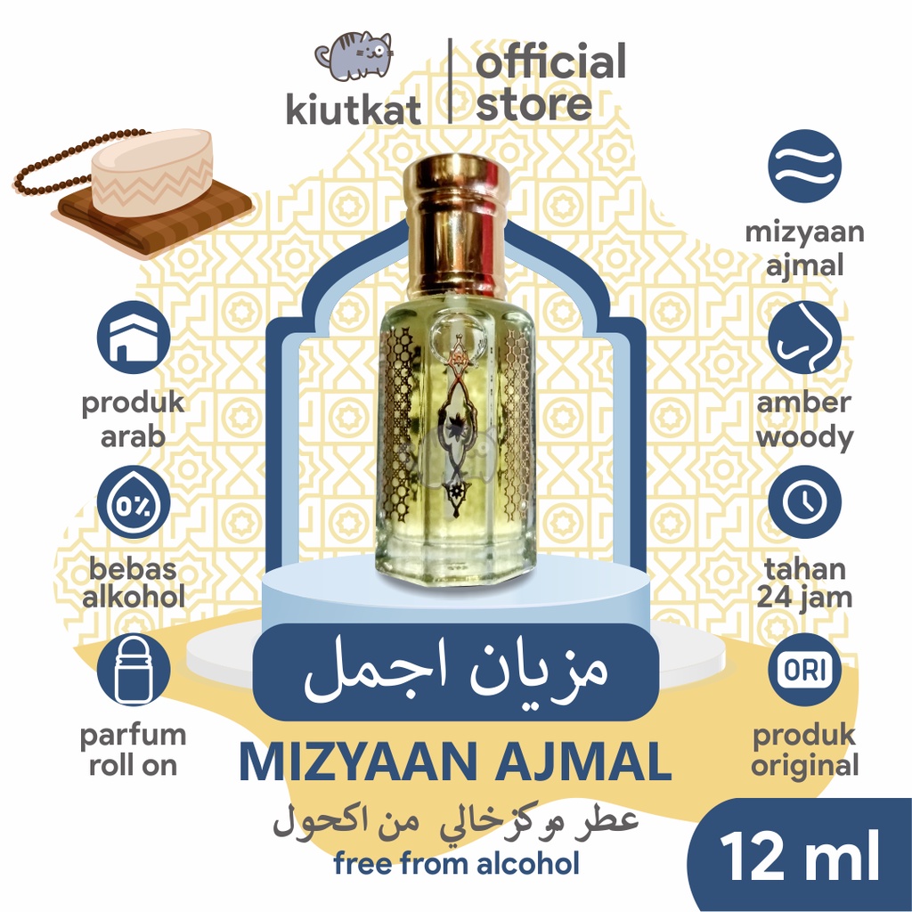 MIZYAN / MIZYAAN AJMAL Original - Roll On 12ml NON ALCOHOL