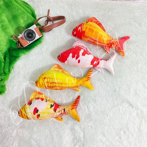 Pillowart - Bantal Boneka Ikan Koi Ikan Hias Size S - ART045