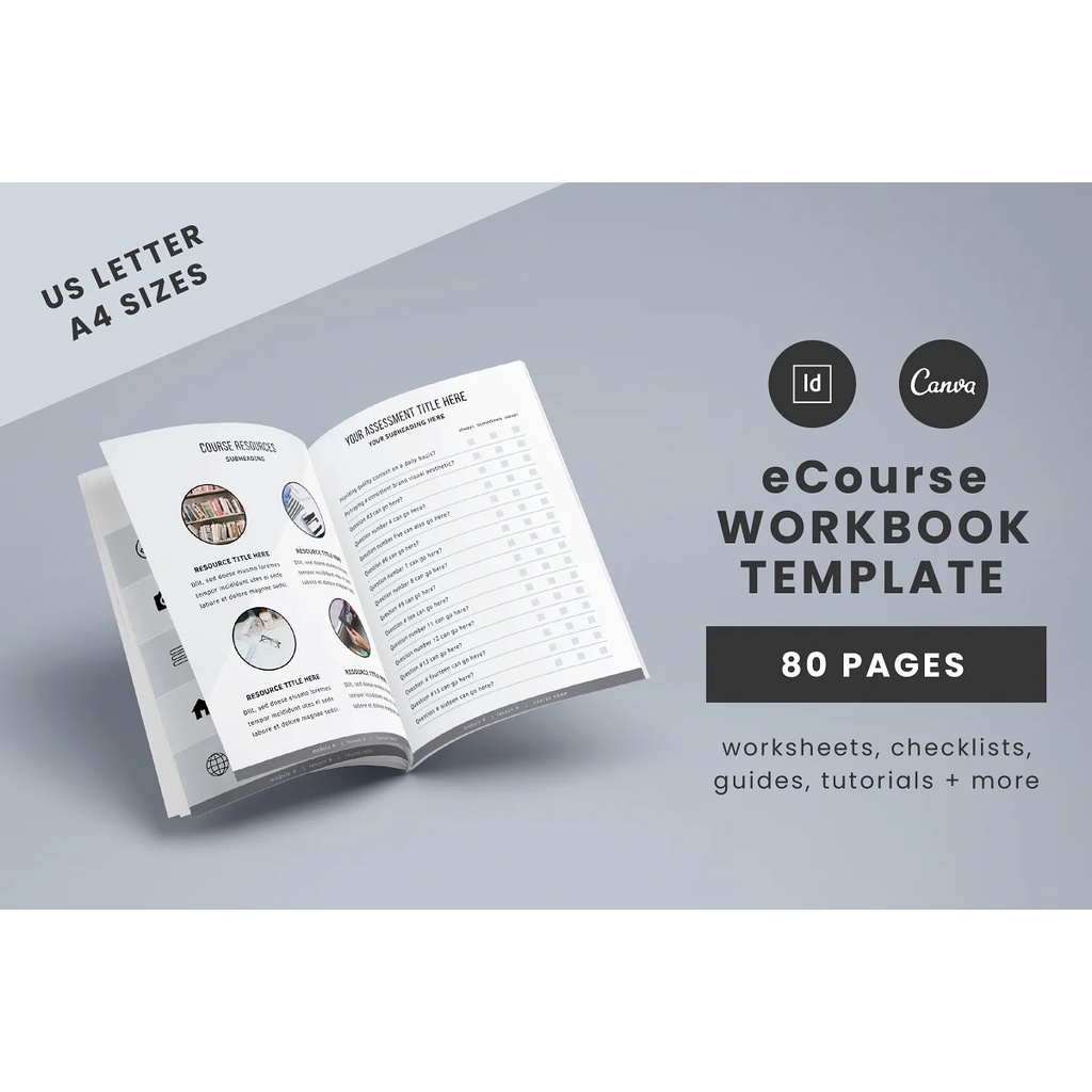 eCourse Workbook Templates