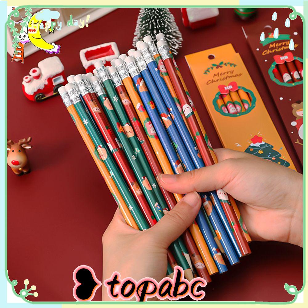 Top Pensil Tulisan Kartun HB Natal Series