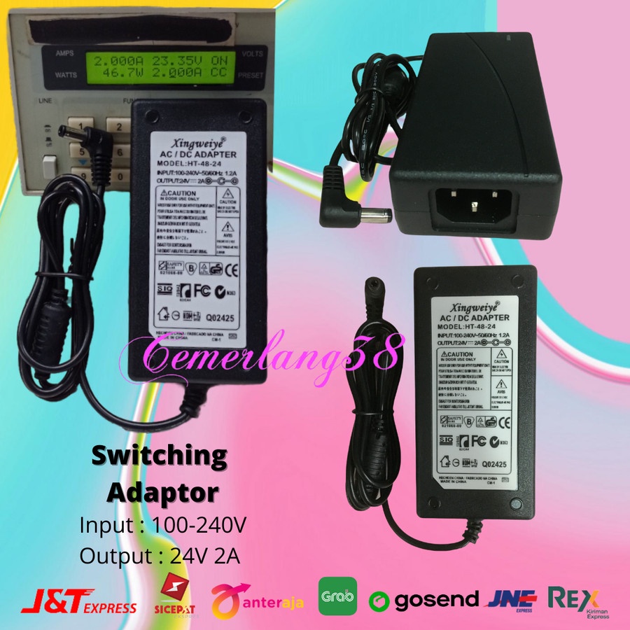 Switching Adaptor - Switching Power Supply Plastik 24V 2A