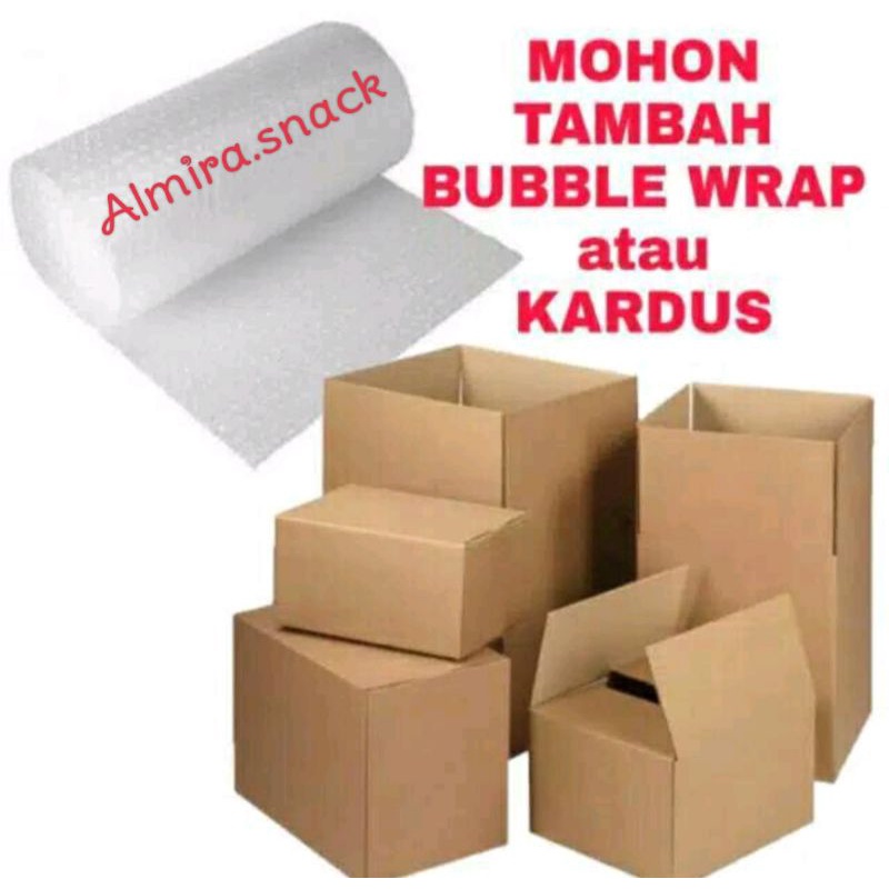 

PACKING TAMBAHAN KARDUS + BUBBLEWRAP