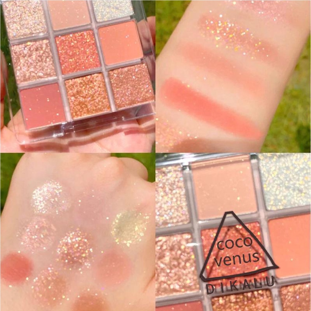 Dikalu Coco Venus Eyeshadow Palette 9 Warna Tahan Lama