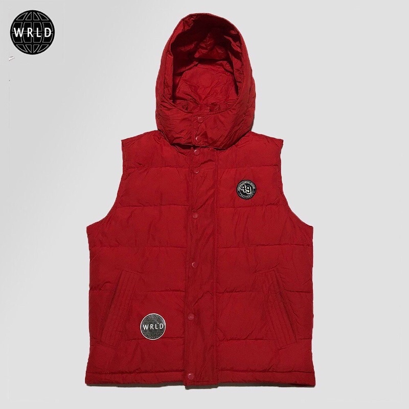 Vest Who Au California Red Vest Rompi Not Bulang Bulu angsa second bekasor