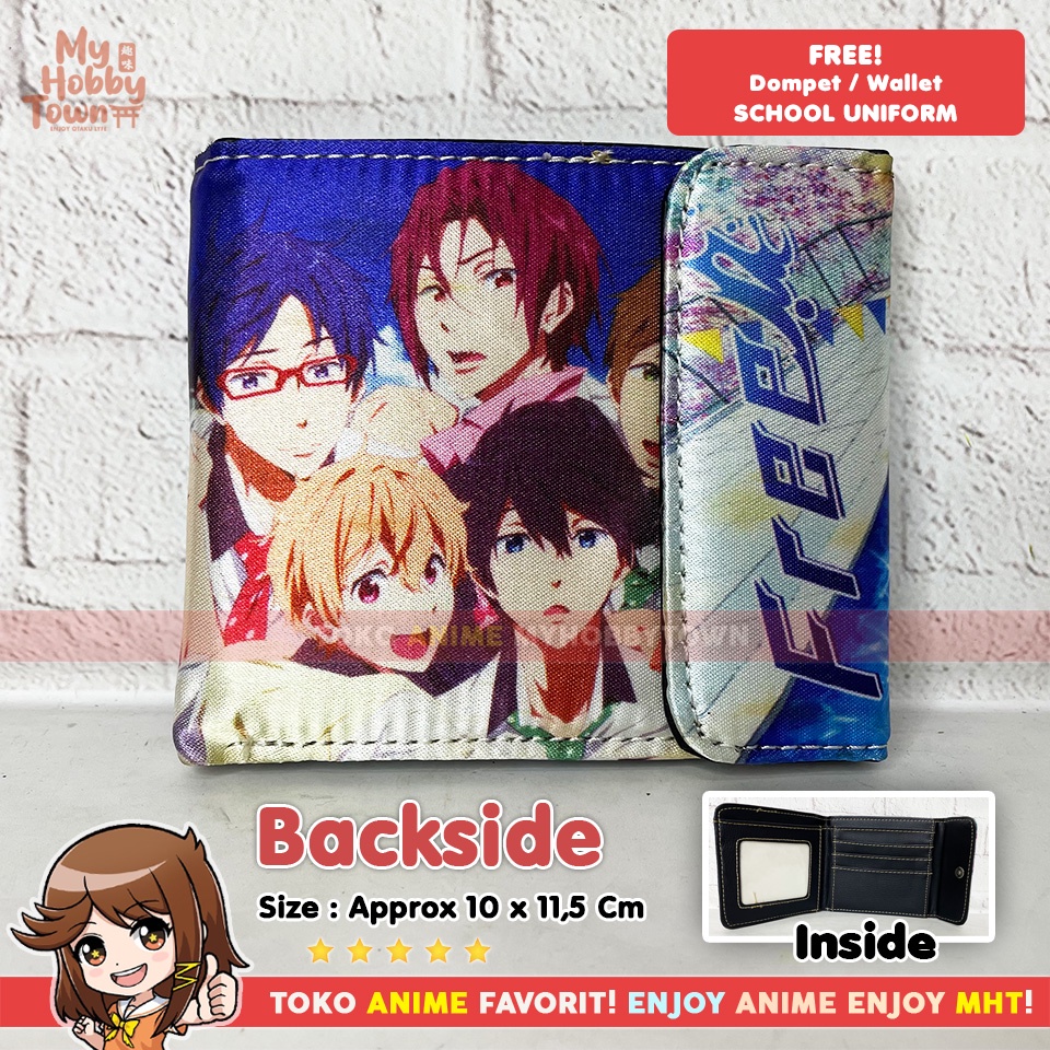 Dompet Anime Free Iwatobi High School Swimming Club Uniform Haruka