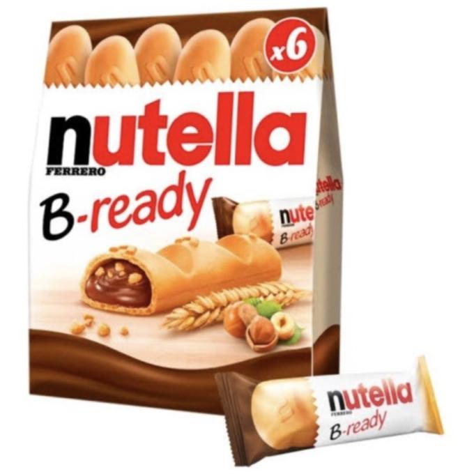 

atk34 Biskuit Nutella B-Ready Bready Be Ready Pack 132Gr 132 Gr isi 6 tmr82