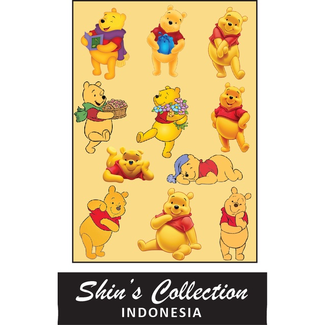 

Sticker stiker Winnie The Pooh Solo 1 pc