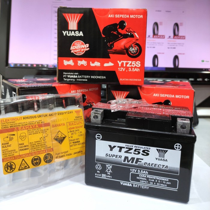 (COD) Yuasa Battery YTZ5S / Aki Kering Motor Beat, Vario, Karisman, Vixion