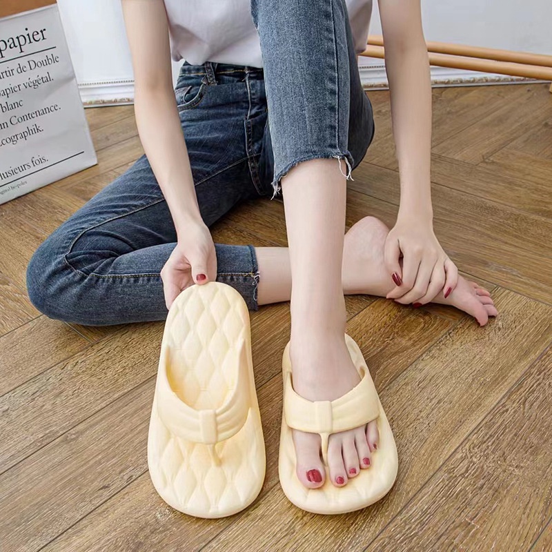 ❀ Chingu ❀ SA023 Sandal Wanita Sandal Jepit Polos Warna Import Model Kekinian Fashion Korea Wanita Bahan Rubber Anti Sakit