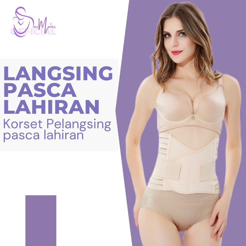 Korset Stagen Ibu Melahirkan Pengecil Perut Buncit STAGEN BIASA Perekat Korset Gurita Ibu Pasca Melahirkan Postpartum Caesar Setagen Gurita Wanita Pengecil Pelangsing Perut Buncit Penyangga Punggung Corset Ibu Setelah Melahirkan Adjustable Corset