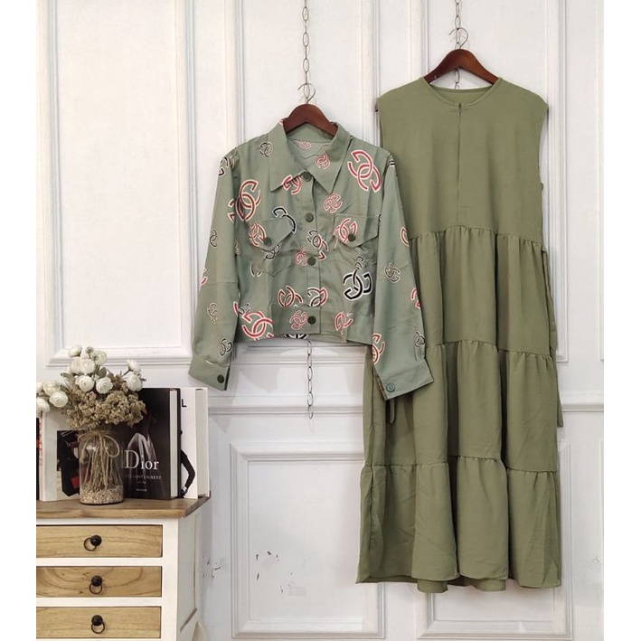 GAMIS 2IN1 GG//Matt.Inner Crinkle Airflow//Matt.Outer syakila//ld 100,Ld.110cm