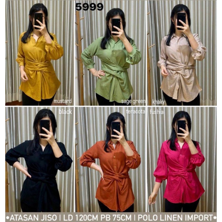 atasan super jumbo/blouse wanita super jumbo/atasan lengan panjang/atasan jumbo lengan panjang