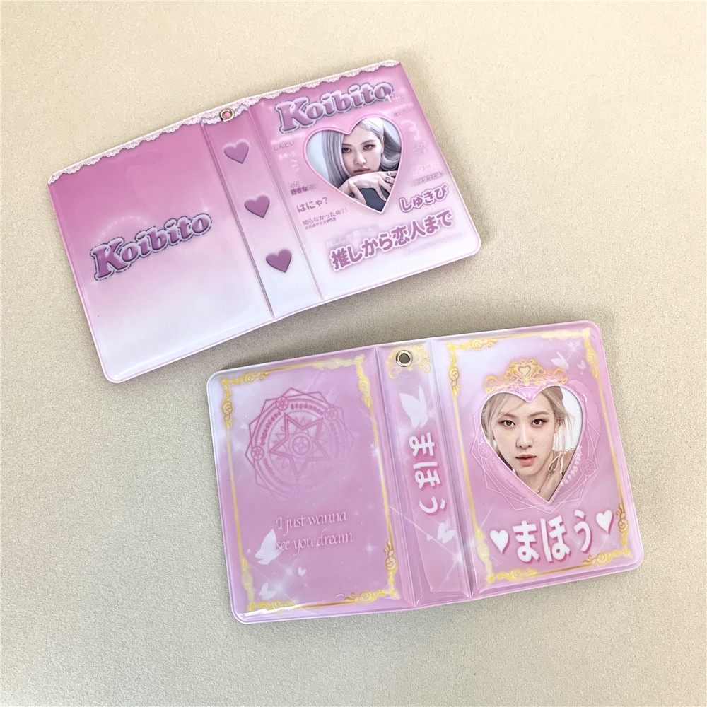 INS 3 Inch Album Foto Idola Koleksi Foto Beruang Lucu Starry Sky 40 Pocket PVC Photocard Mengumpulkan Buku