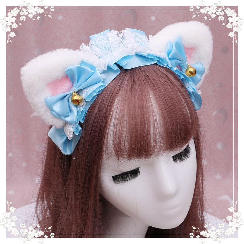 Gothic Animal Ear Maid Costume Headband 8556