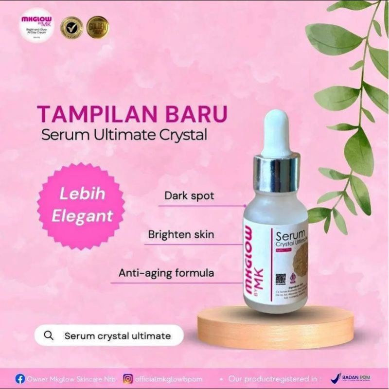 serum MK glow, serum kristal, serum flek mk glow