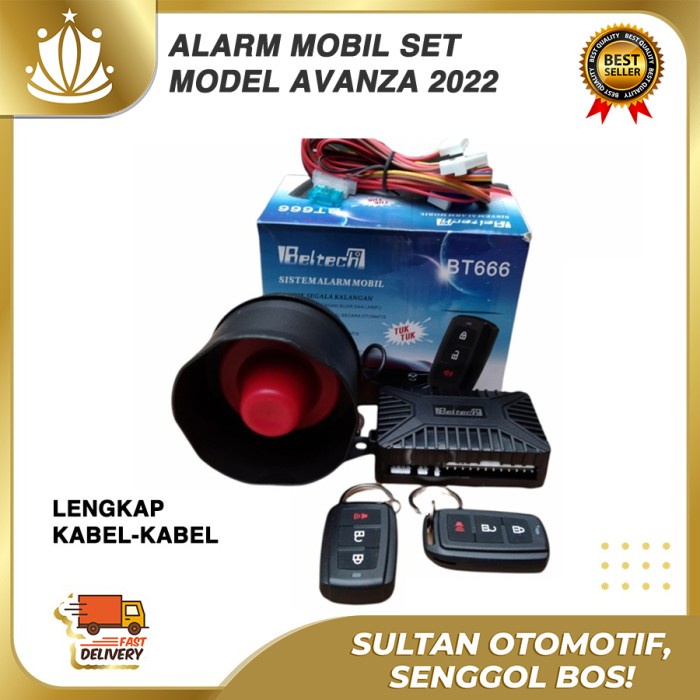 Alarm Remote Mobil Anti Maling Model Avanza Universal Beltech Bt666 #Original