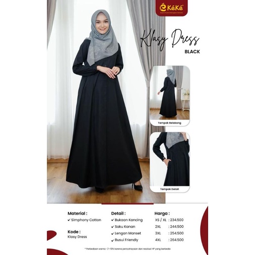 GAMIS KEKE KLASSY DRESS 01