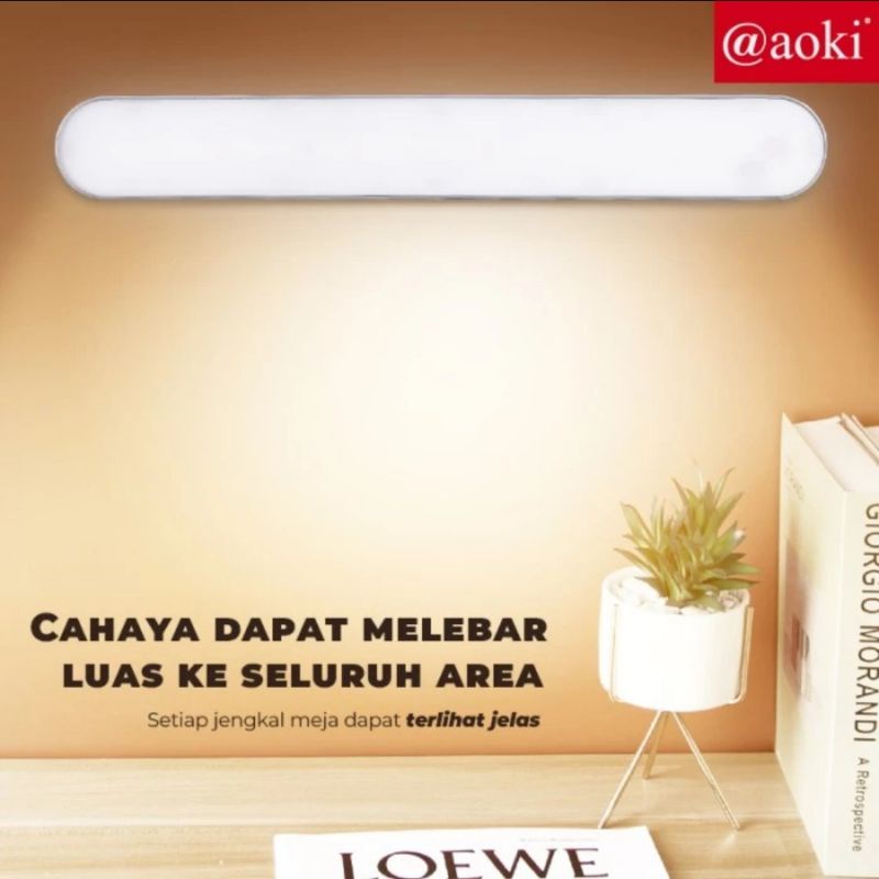 Aoki Lampu LED Magnet Dinding Serbaguna Rechargeable USB Tombol Sentuh AK-233