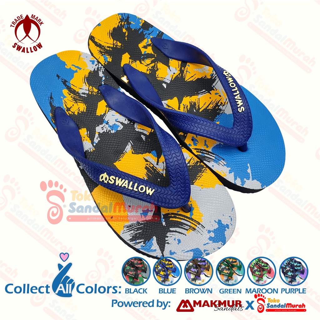 Toko Sendal Murah - Sandal Pantai Swallow Sanur - Swallow Beach Footwear [Tk Sendal Murah M 02 Swl Sanur]