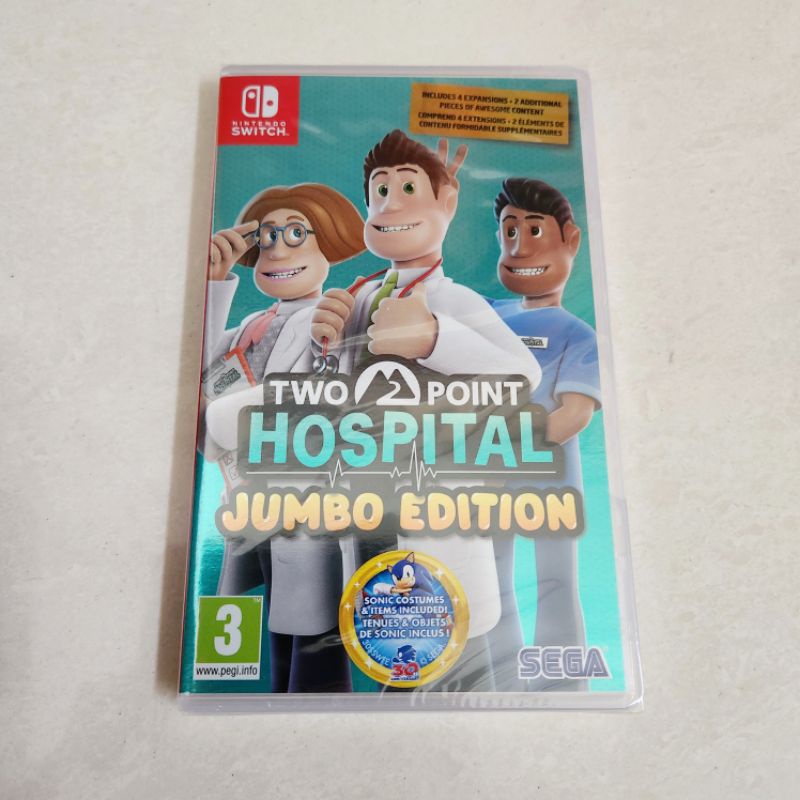 Two Point Hospital Jumbo Edition Nintendo Switch Kaset New