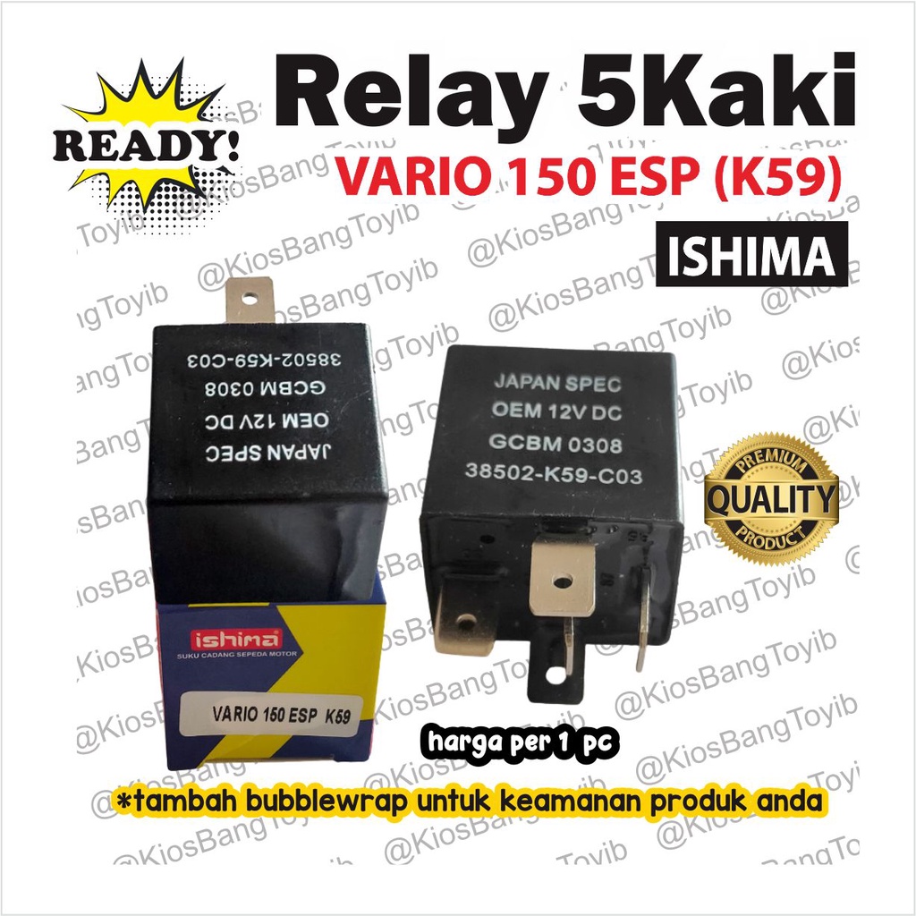 Relay Comp Power Starter Kaki 5 Honda VARIO 125 150 Esp K59 (ISHIMA)