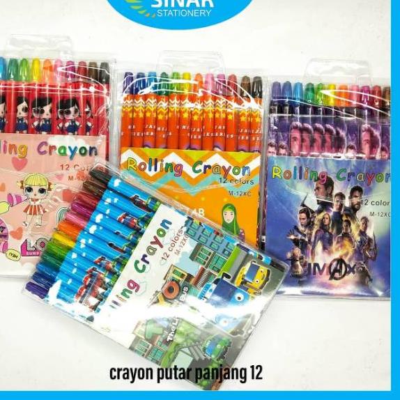 

へ CRAYON PUTAR 12 WARNA PANJANG KARAKTER ㆊ