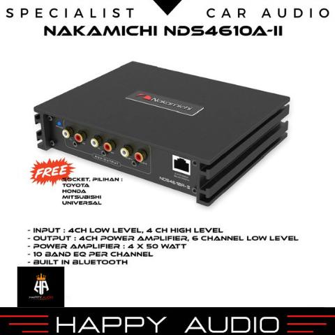 Paket Audio Mobil Entry Level Dsp+Speaker Split 2-Way+Subwoofer Kolong