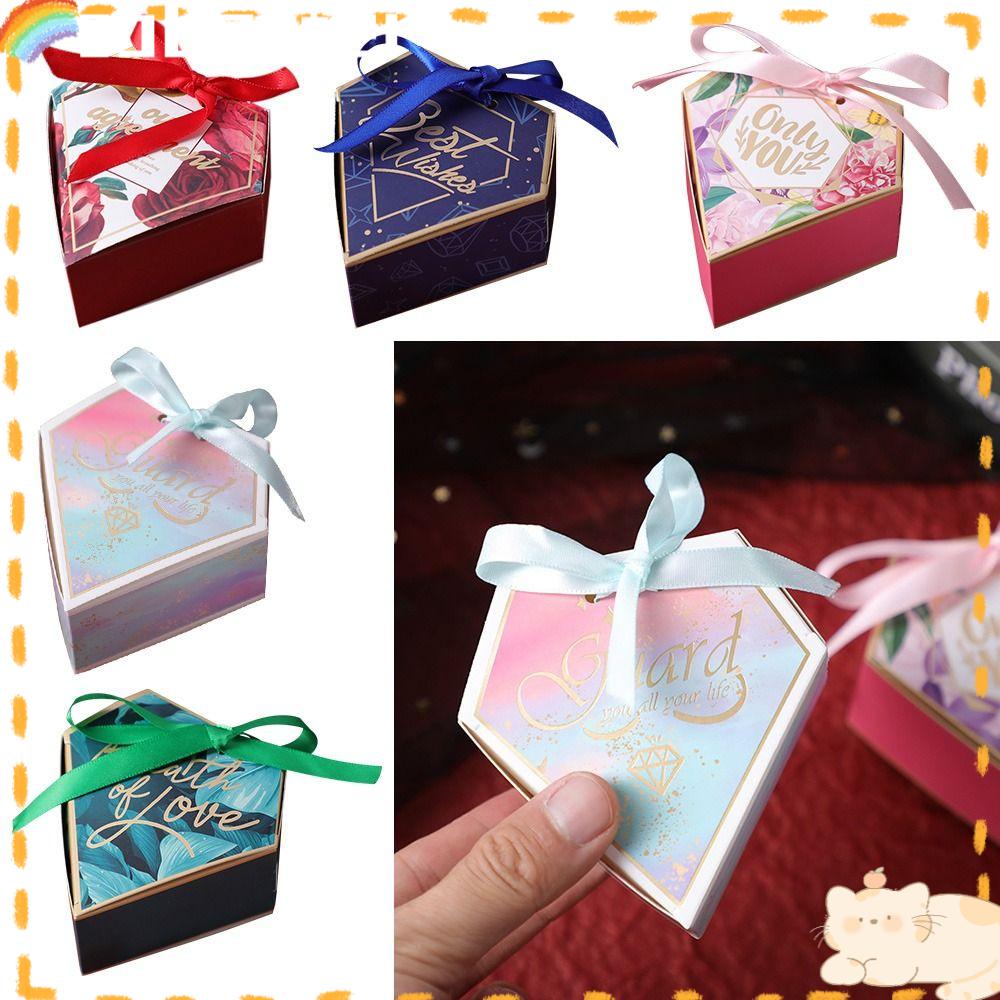 Solighter 10pcs/bag Candy Box Party Goodies Package Kotak Penyimpanan