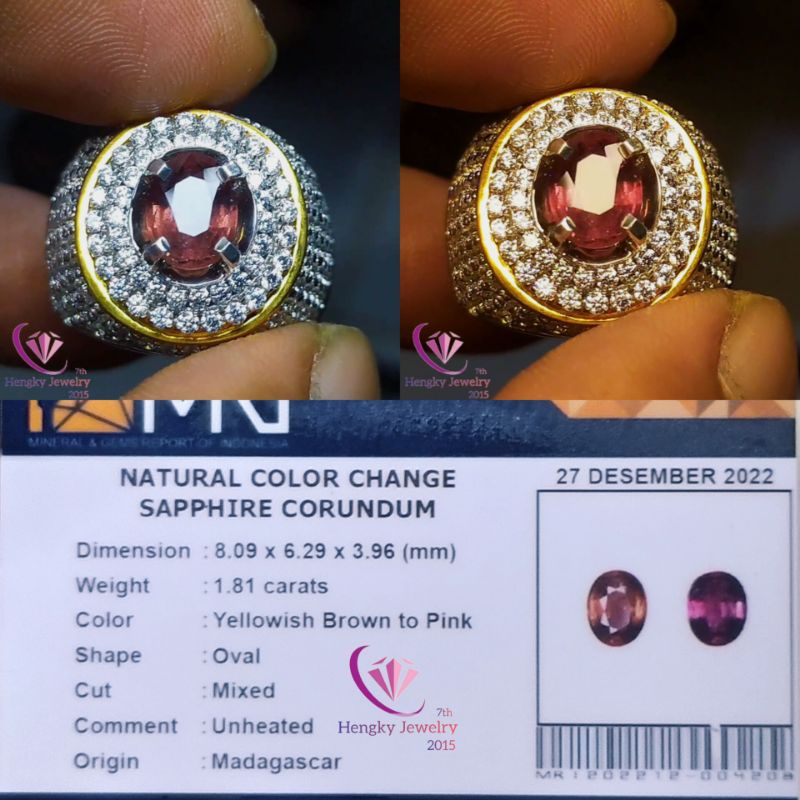 Batu Color Change Sapphire No Heat