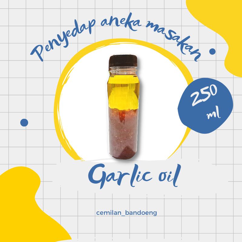 minyak bawang putih / garlic oil 250 ml untuk aneka masakan