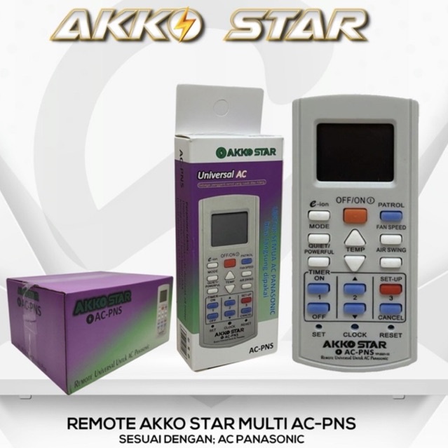 REMOTE AC UNIVERSAL &amp; UNTUK LG PANASONIC SHARP SAMSUNG AKKOSTAR