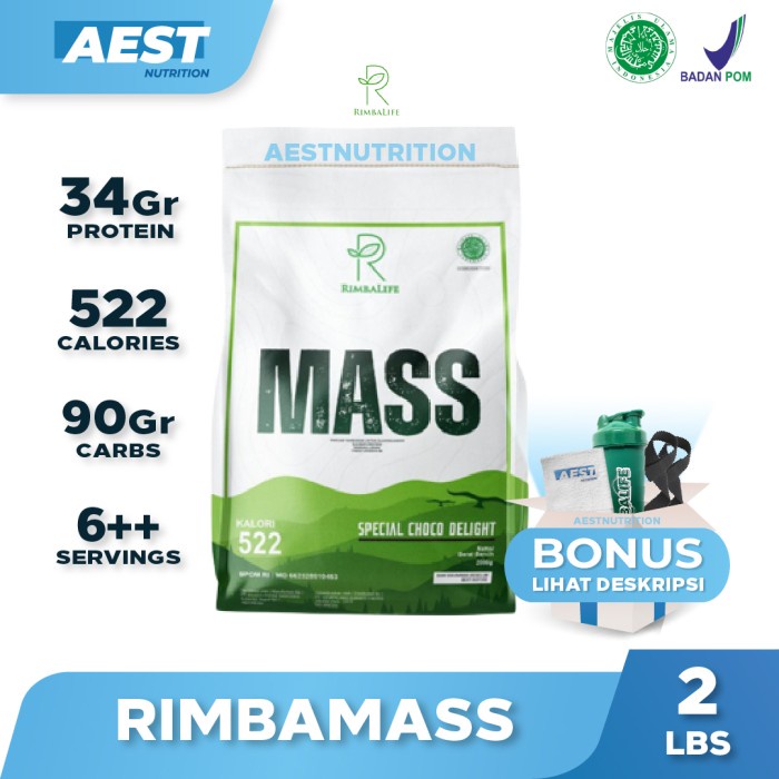 Rimbalife Rimbamass Susu Mass Gainer Penambah Berat Badan 2 lbs