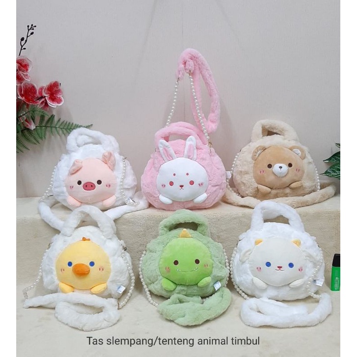 Tas Selempang Tenteng Kuromi Cinnamoroll Lotso Animal Timbul