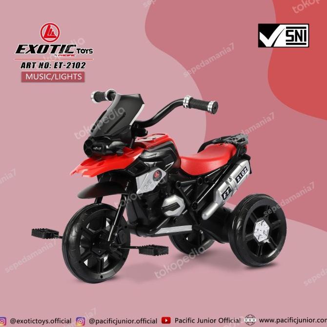 Sepeda Roda Tiga Model Motor Exotic Emt-2102 #Original