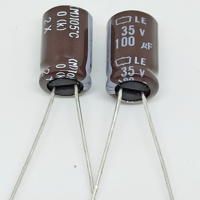 Kapasitor Elco 100uF 35V capasitor elco 100uf 35v Elco 100uf 35v