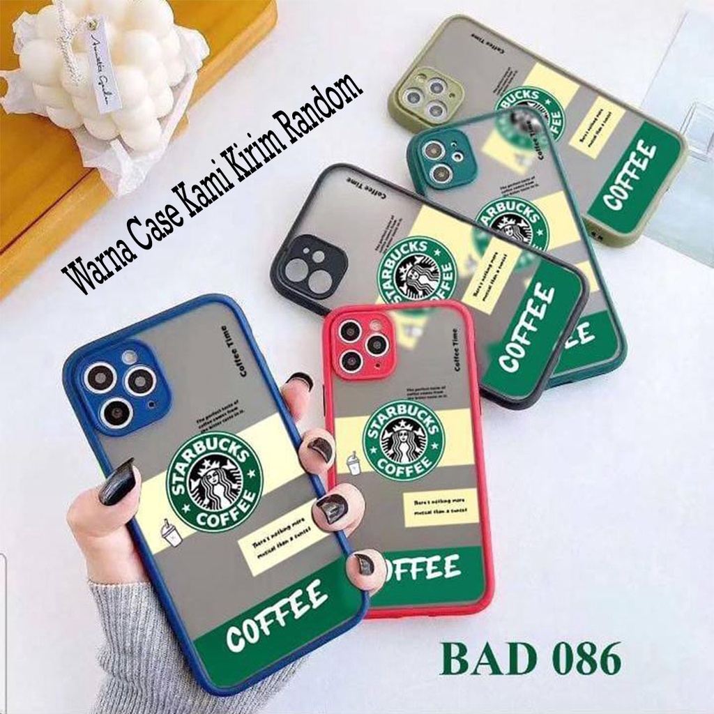 Case Matte Motif Starbucks Xiaomi Pocophone F1 Poco F3 Pocophone F2 Pro