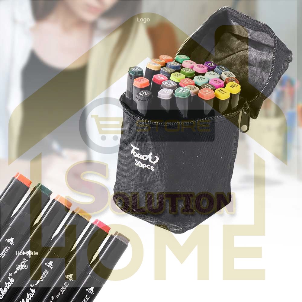 

HSS TOOLS - TOUCH Spidol Dual Side Fine Art Marker 30 Color - T30