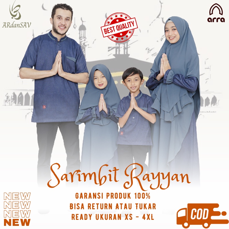 Sarimbit 2024 Terbaru Gamis Couple Pasangan Baju Couple Keluarga Gamis Jumbo ld120 ld 130 Lebaran 20