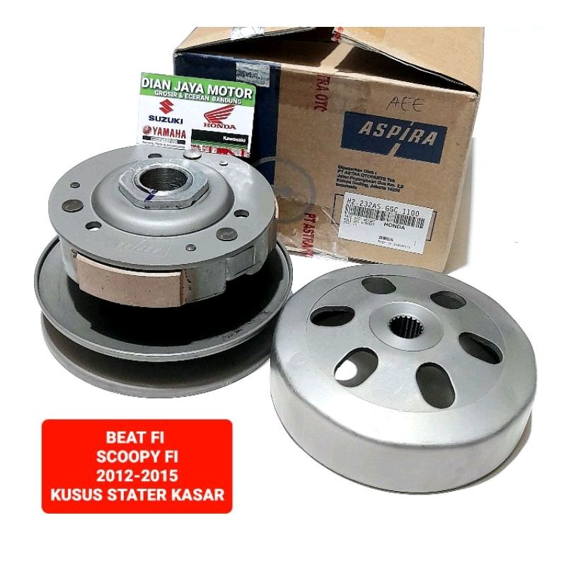 PULI SET BELAKNG ASSY HONDA BEAT FI SCOOPY FI GGC H2-232AS-GGC-110 K25 ORI ASTRA ASPIRA VARIO 110 FI