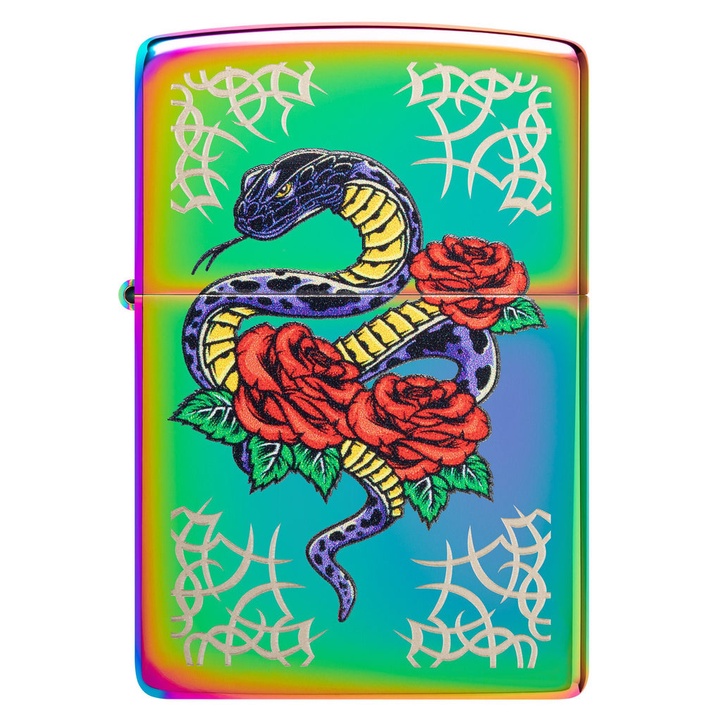 Original Zippo 48395 Rose Snake Design