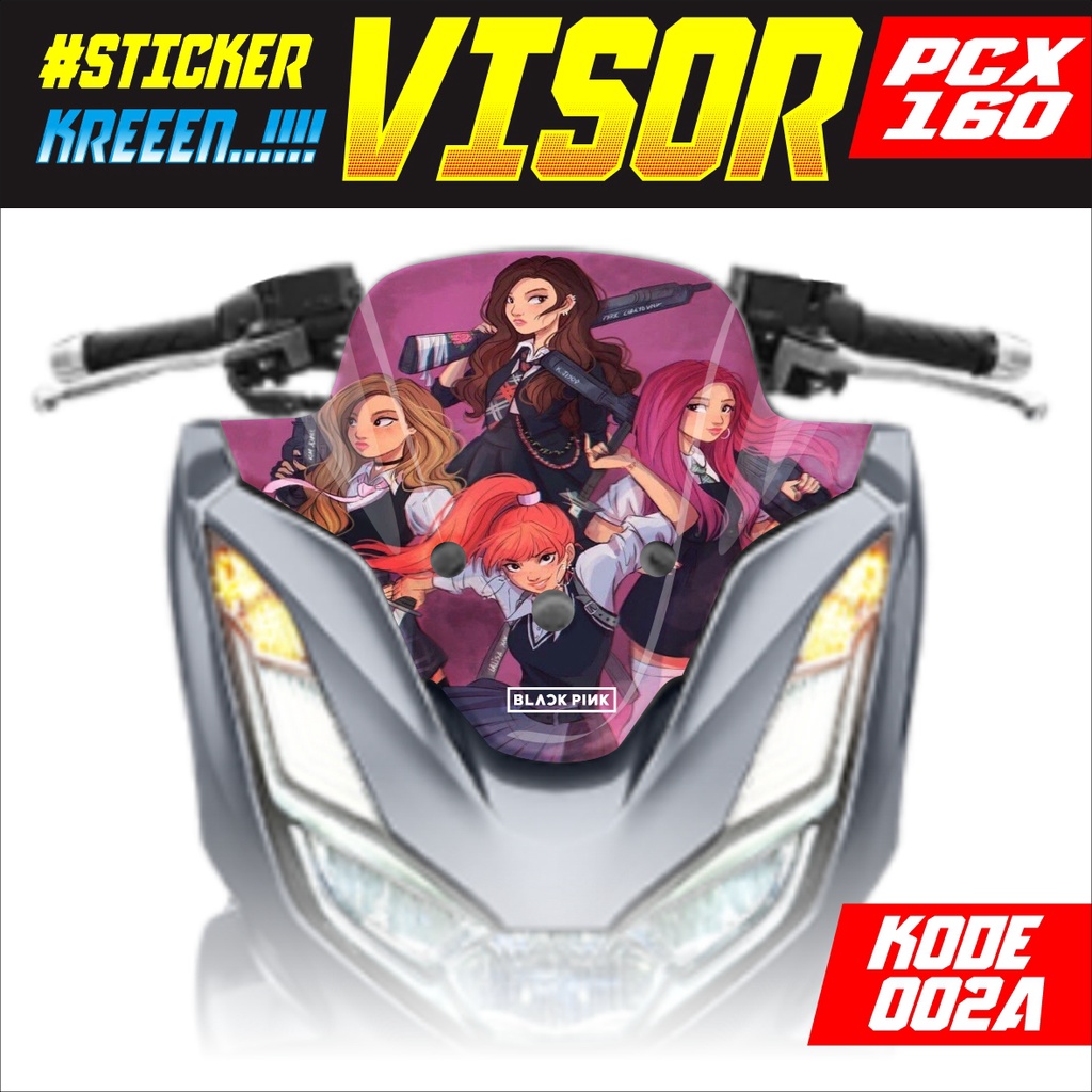 STIKER VISOR PCX 160 - DECAL VISOR ALL PCX 160 - STICKER WINDSHIELD PCX 160