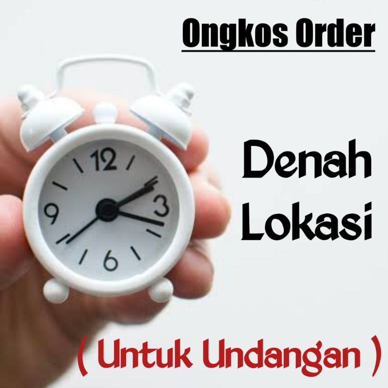 Ongkos Order Denah Lokasi Undangan
