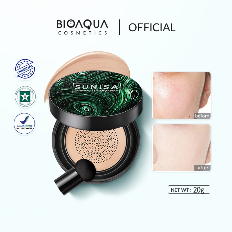 Jual Bioaqua Cosmetics x Sunisa Air Cushion BB Cream CC Cushion 20g