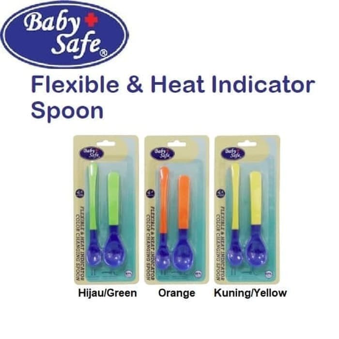 Jessen Baby Safe Babysafe BS-350 Flexible &amp; Heat Indicator Spoon / Sendok Sensor