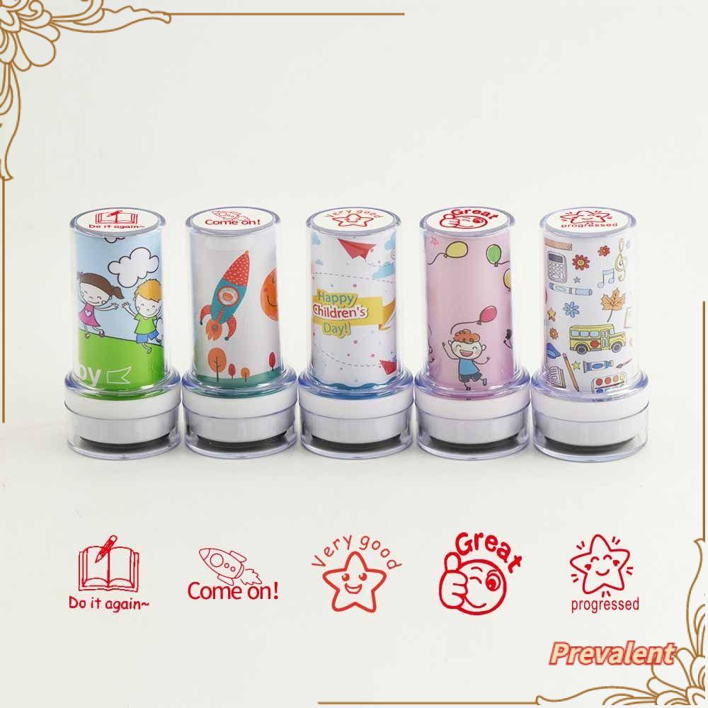 Preva Commentary stamp Bahasa Inggris DIY Fotosensitif Bab Mainan Anak Perangko Scrapbooking Stamper Kartun Perangko Mengajar