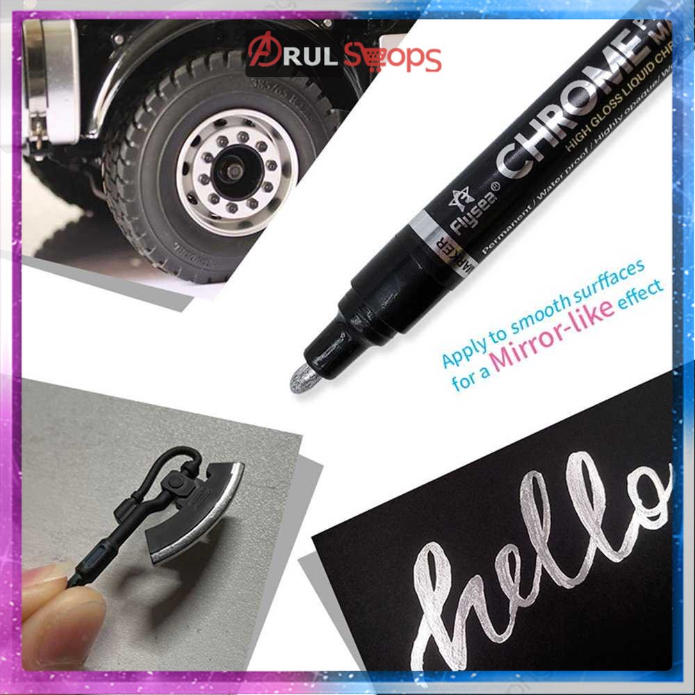 

ARS TOOLS - Flysea Spidol Permanen Marker Metallic Chrome 3 mm - FS-743