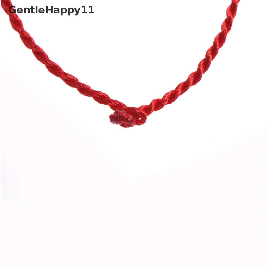 Gentlehappy 50X Tali Cord KABBALAH Gelang Keberuntungan Lawan Evil Eye for Success red black id