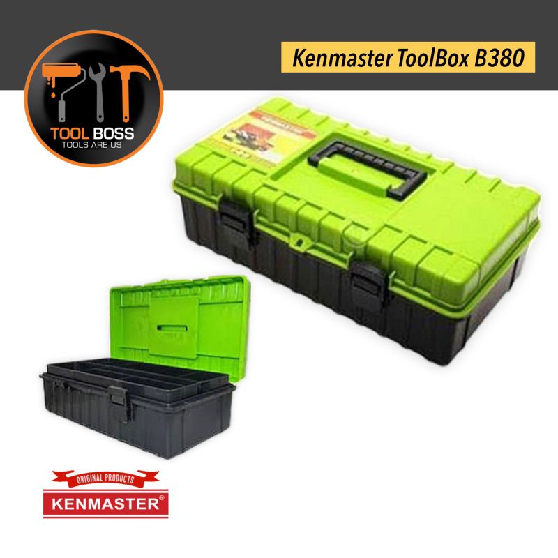 KENMASTER TOOLS BOX PLASTIK B 380 TOOLS KITS TEMPAT PENYIMPANAN PERKAKAS
